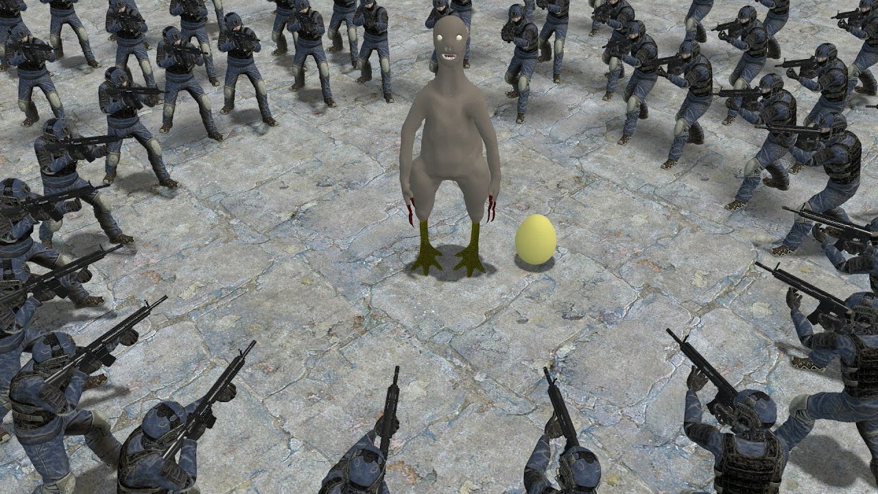 SCP-3199 VS SCP GUARD!! Garrys Mod Sandbox