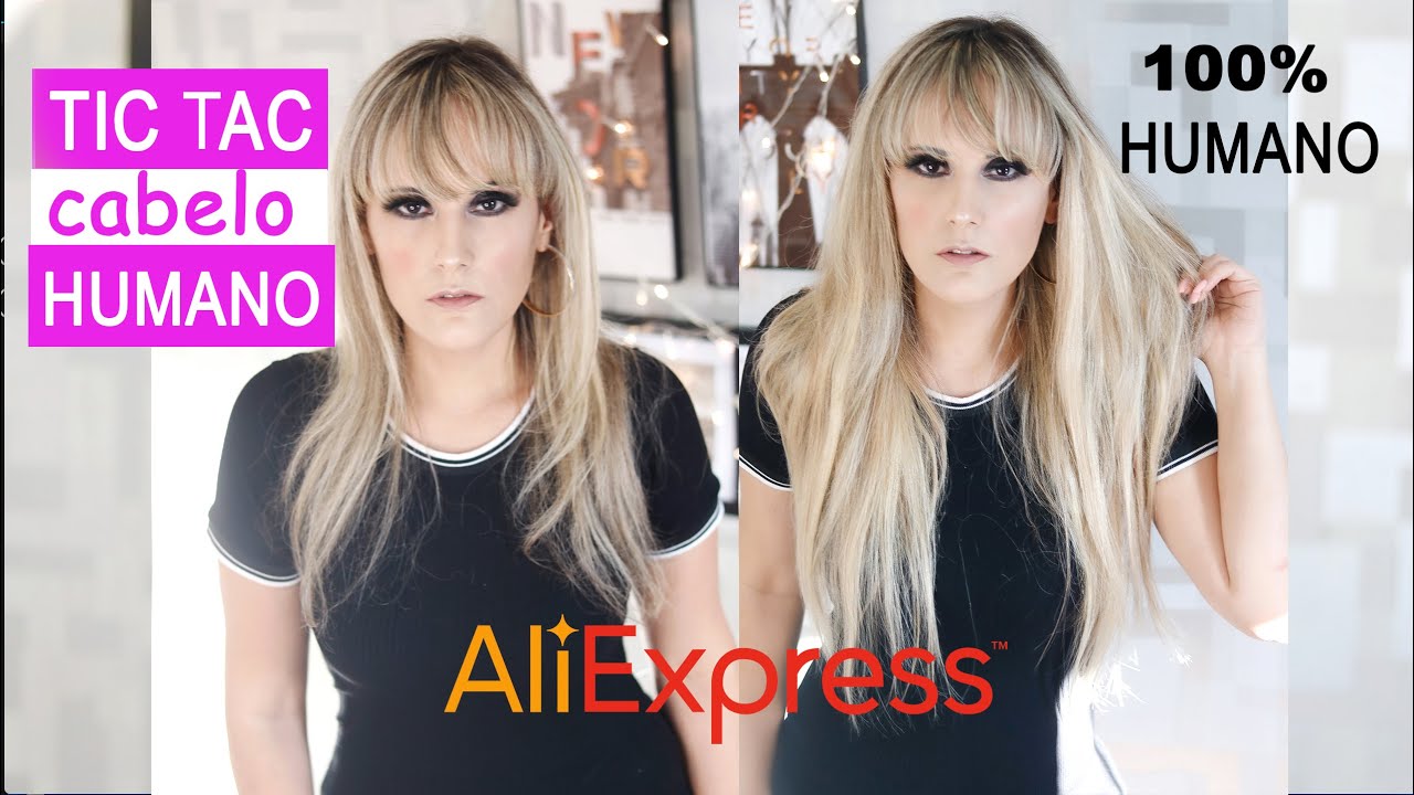 CABELO 100% HUMANO do Aliexpress da loja MRSHAIR