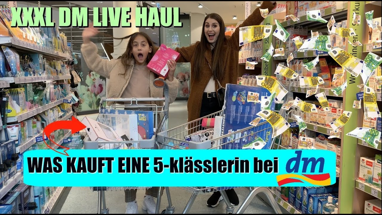 10-jährige darf DM LEER KAUFEN 😳  Was kauft eine 5-klässlerin bei dm? 💸 mit Mileyswelt