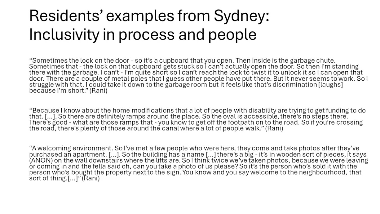 Healthy Apartment Buildings from Residents' Perspectives: Principles and Ethics