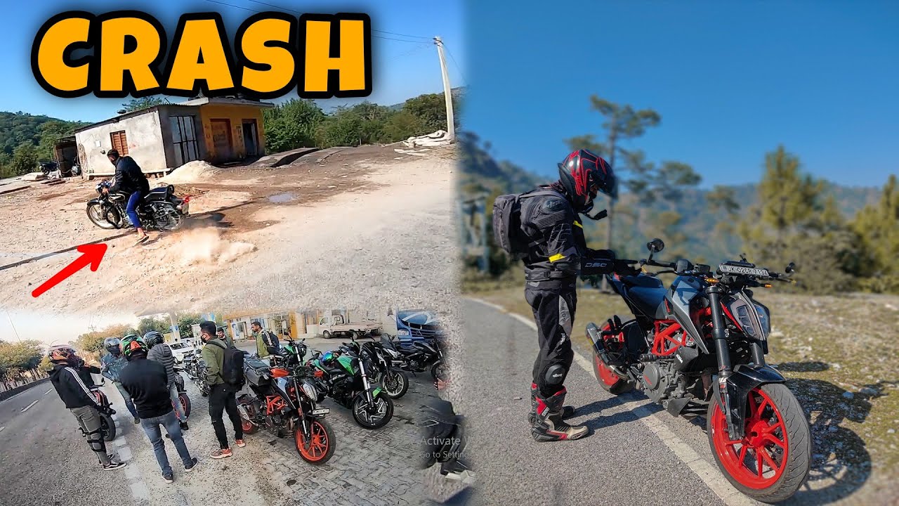 Brutal Crashes on Sunday Ride | Duke 390 bs6