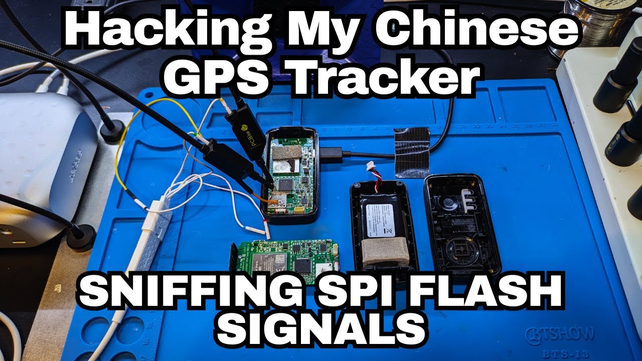 Sniffing SPI Flash Signals on a GPS Tracker