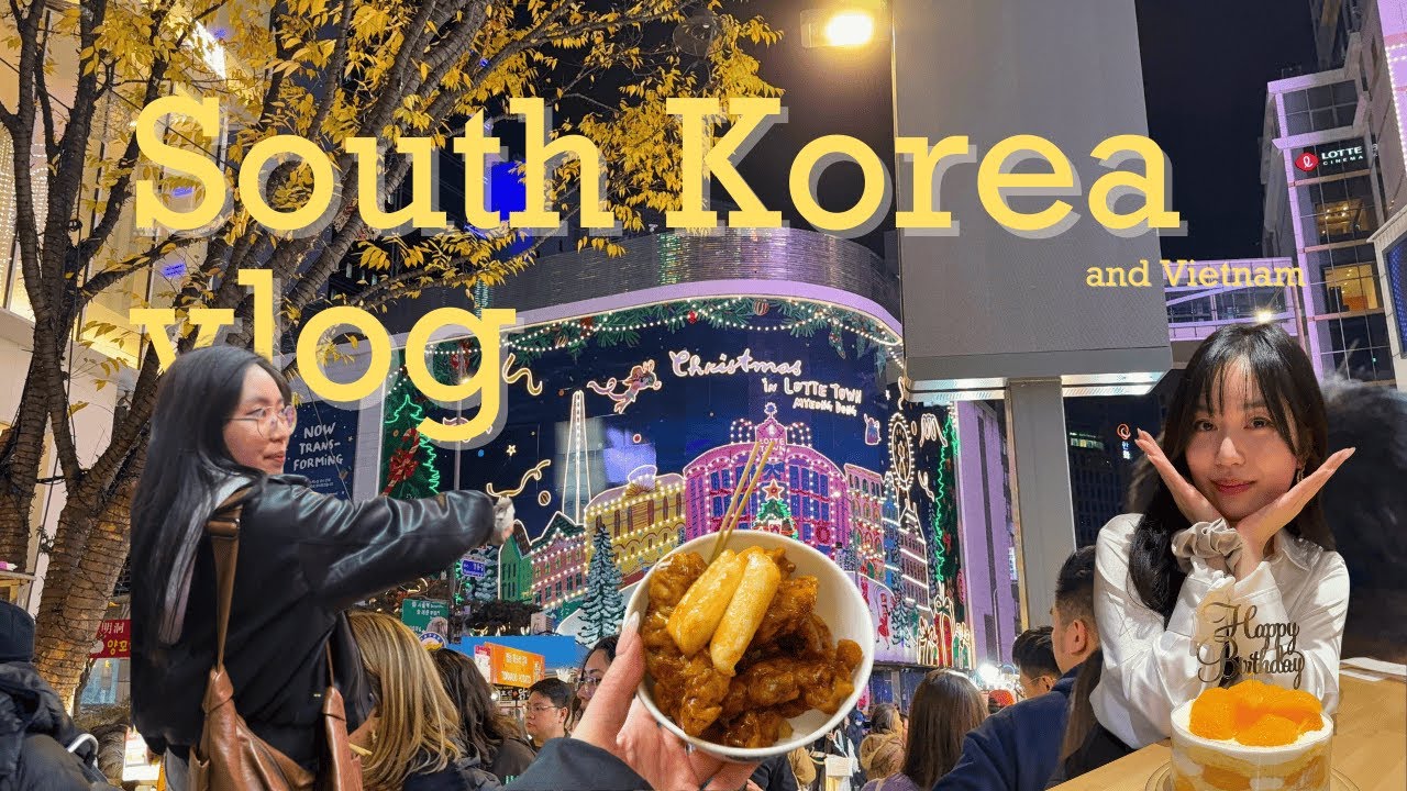 KOREA (and Vietnam) VLOG | kbeauty, shopping, T1 & cafés 🤍