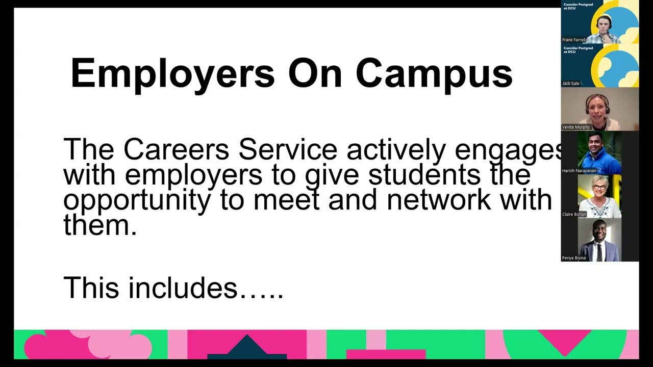 DCU Careers Service & How They Support Your Career Goals - DCU Virtual Postgrad Information Evening