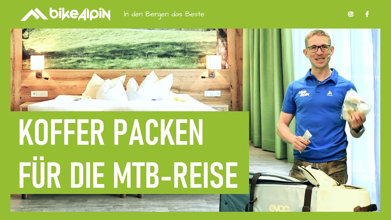 Das gehört ins Hauptgepäck bei einer MTB-Reise // TransAlp Gepäck