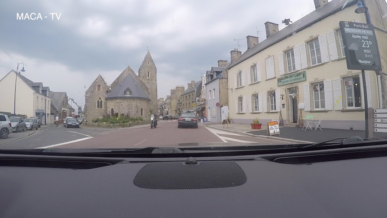 Fahrt durch die Normandie nach Portbail, Cotentin