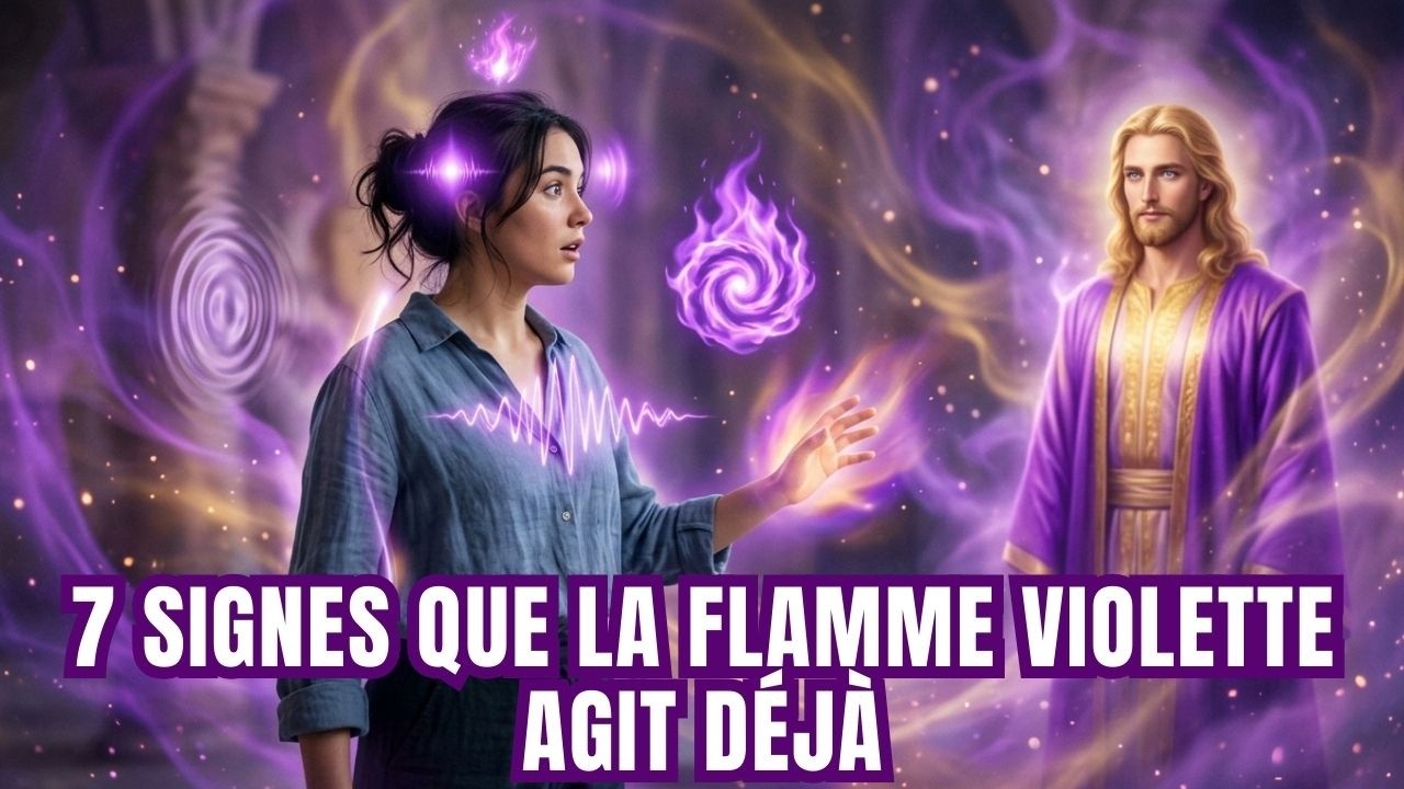 7 SIGNES SURPRENANTS QUE VOUS RESSENTEZ QUAND LA FLAMME VIOLETTE COMMENCE À AGIR
