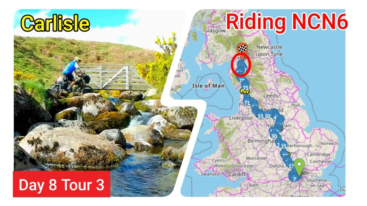 Riding NCN6  London to the Lakes - Day 8 (Tour 3): Threlkeld, Dalston and Carlisle