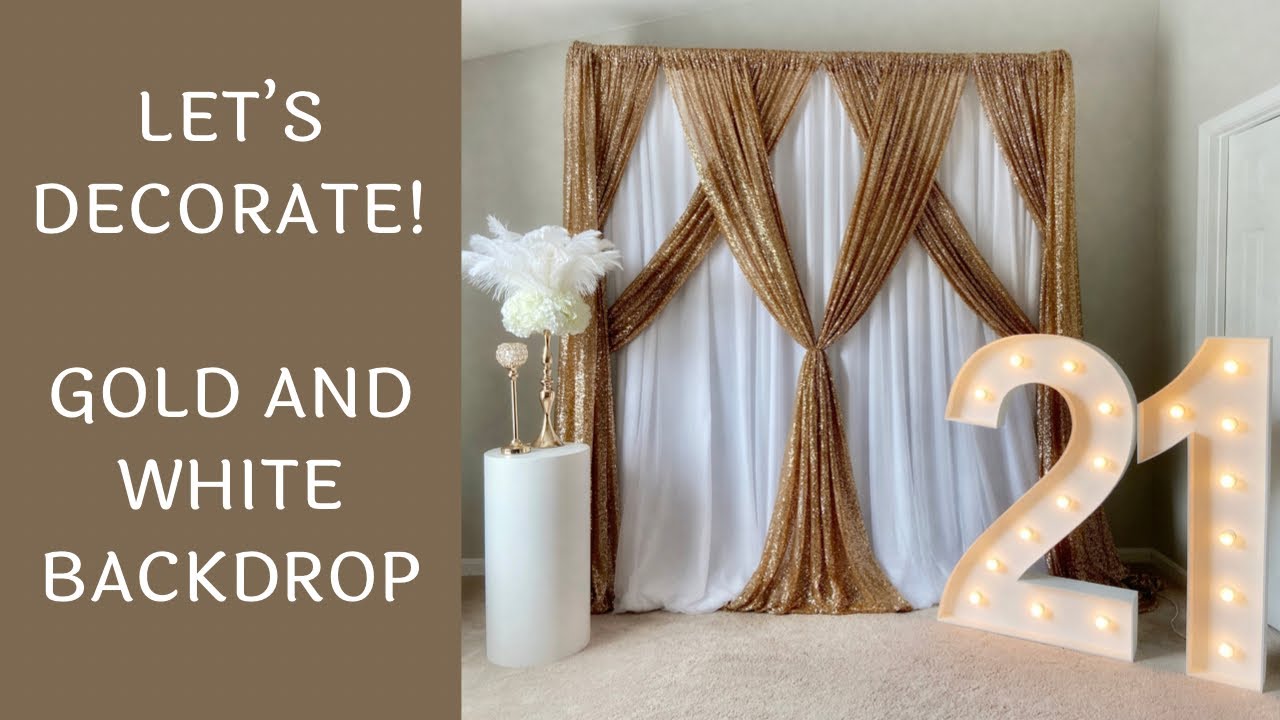 Gold and White Backdrop | Pricing Tips and Tutorial
