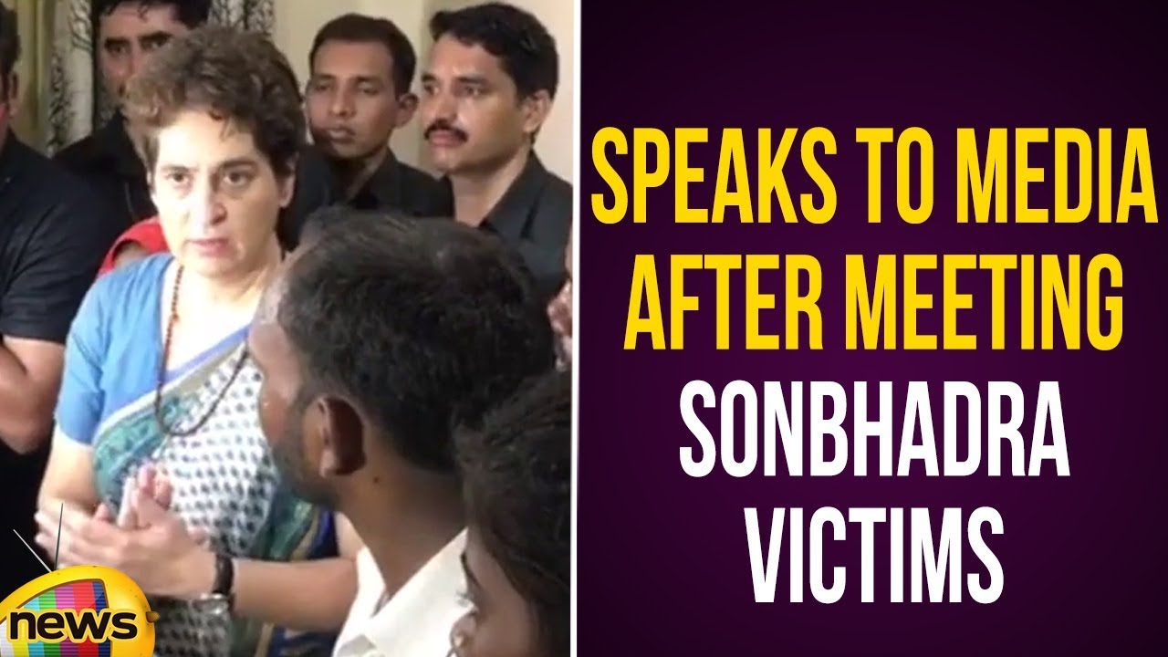 Priyanka Gandhi Vadra Speaks To Media After Meeting Sonbhadra Victims | National News | Mango News
