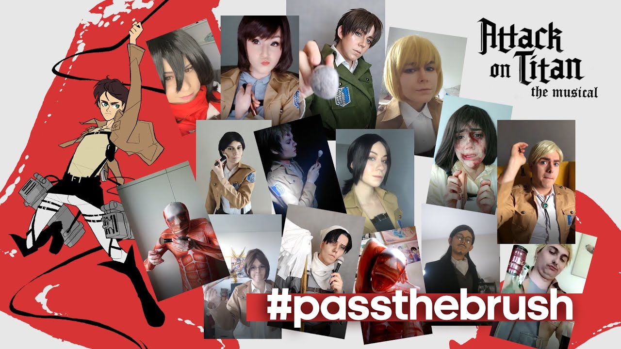Attack On Titan: The Musical - Pass the brush Challenge