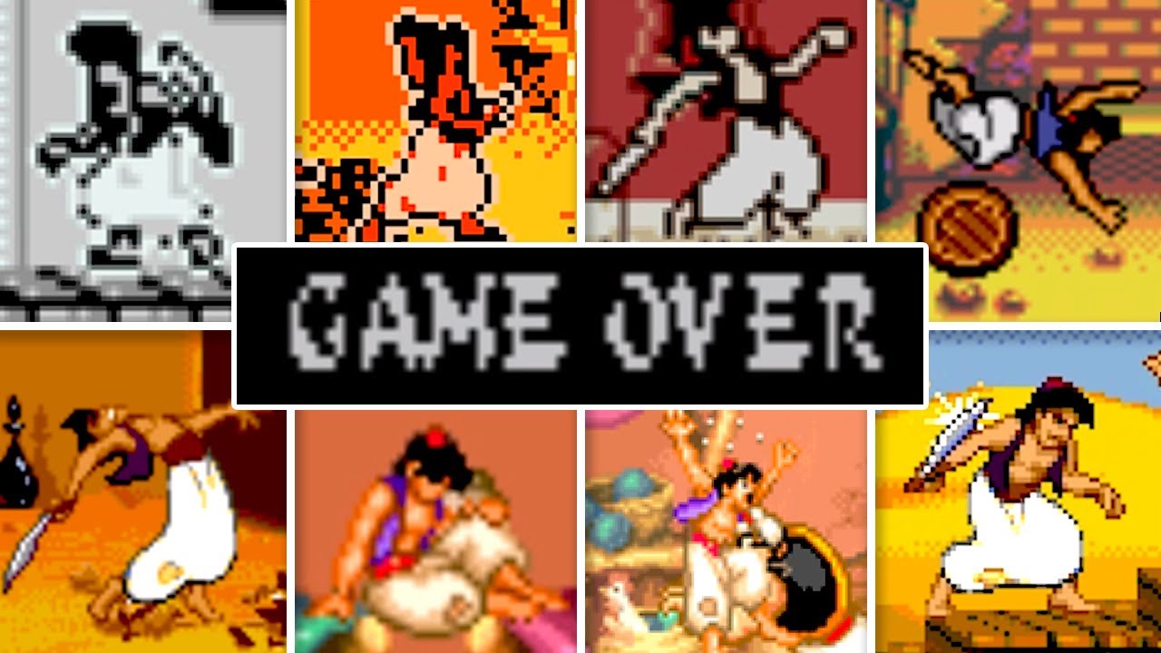 Evolution of Aladdin Death & Game Over Through versions