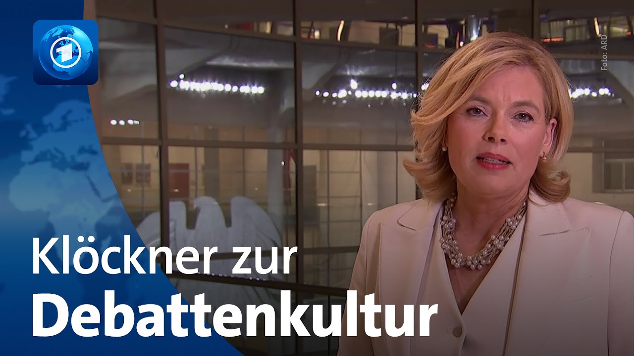 tagesthemen-Interview: Klöckner ruft zu anständigem Umgang auf