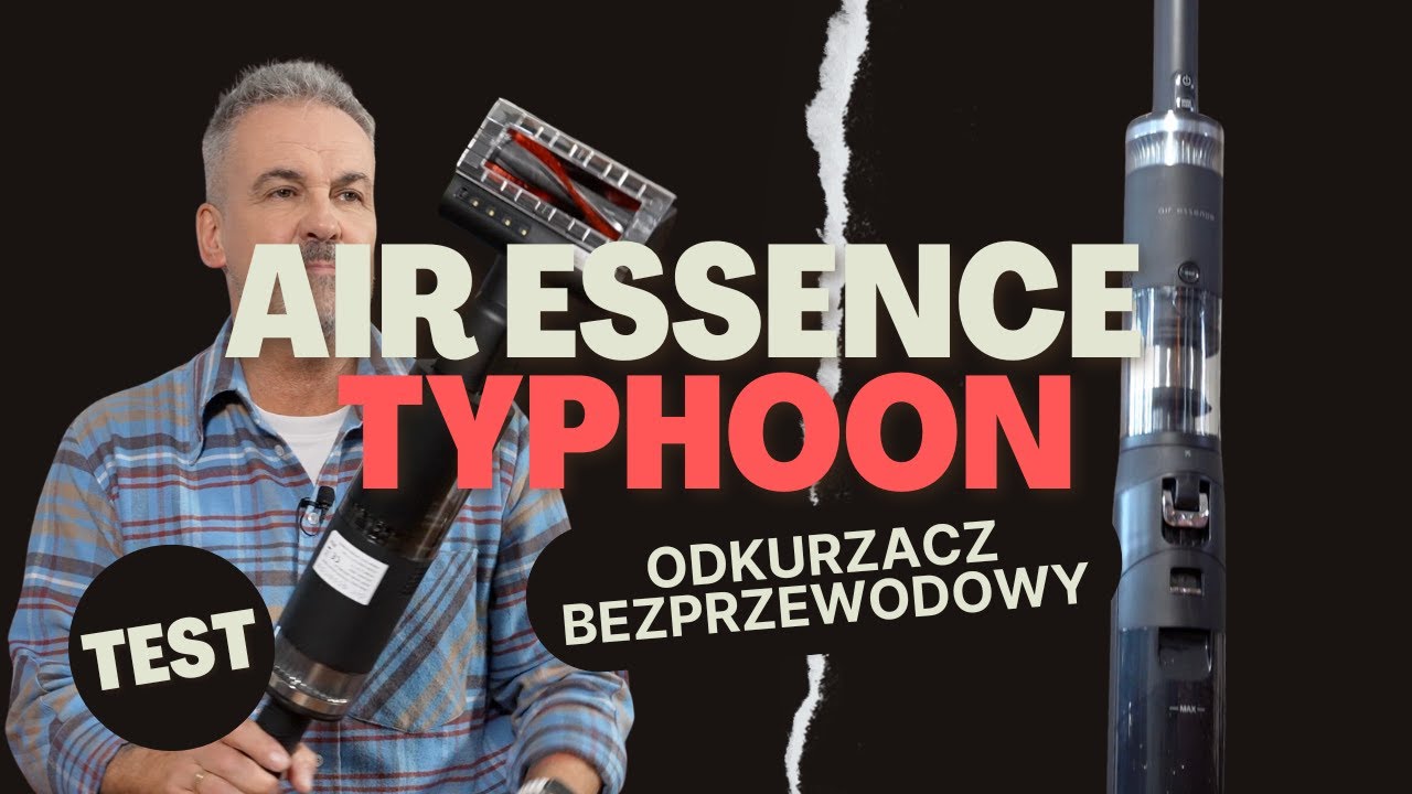 Air Essence Typhoon Drive Jet – Stojący Odkurzacz Myjący, Bezprzewodowy 7w1