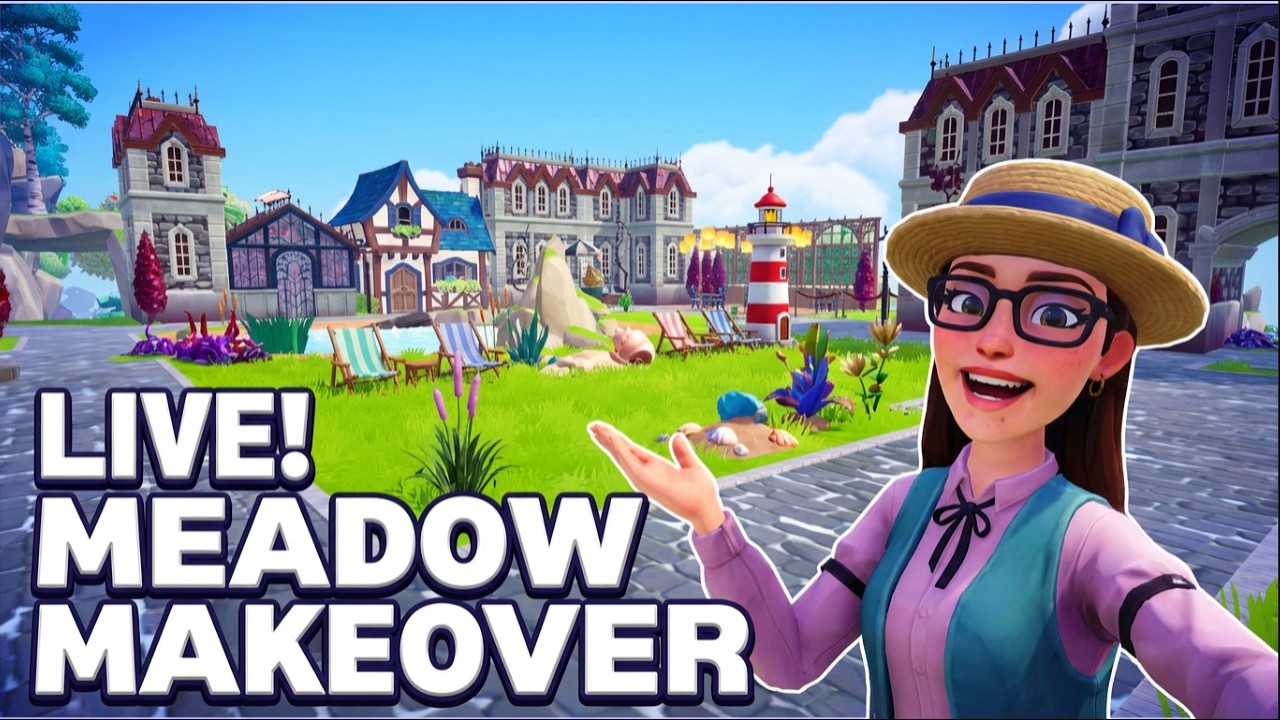 Transforming the Meadow! 🌿 Cozy Decorating Stream (Dreamlight Valley)