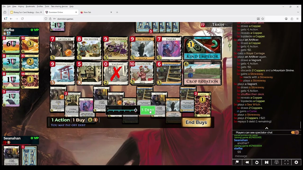 Learning Dominion Rising Sun: Game 56