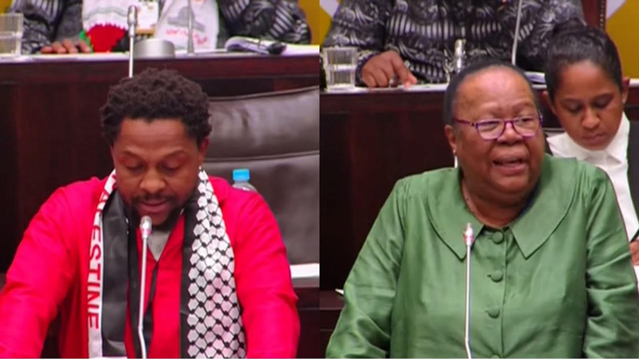 Dr Mbuyiseni Ndlozi & Dr Naledi Pandor Emotional Debates about Israel & Palestine.