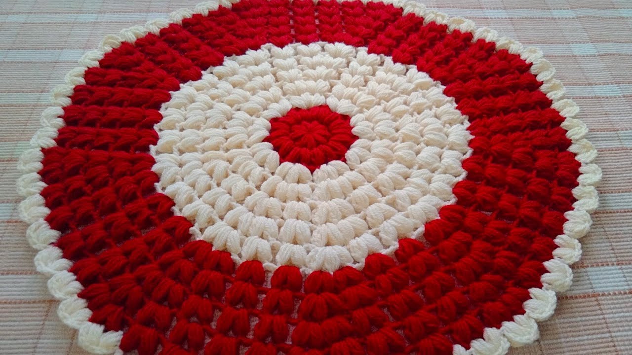 Thalposh ke design,Crochet Thalposh, Woolen rumal design,crosia Thalposh design, bySantoshAllArt#391