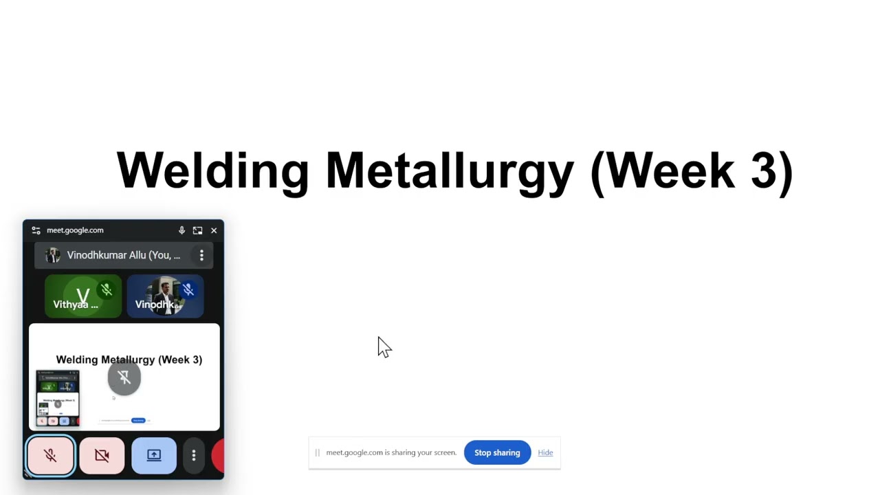 Welding Metallurgy Problem Solving week 3