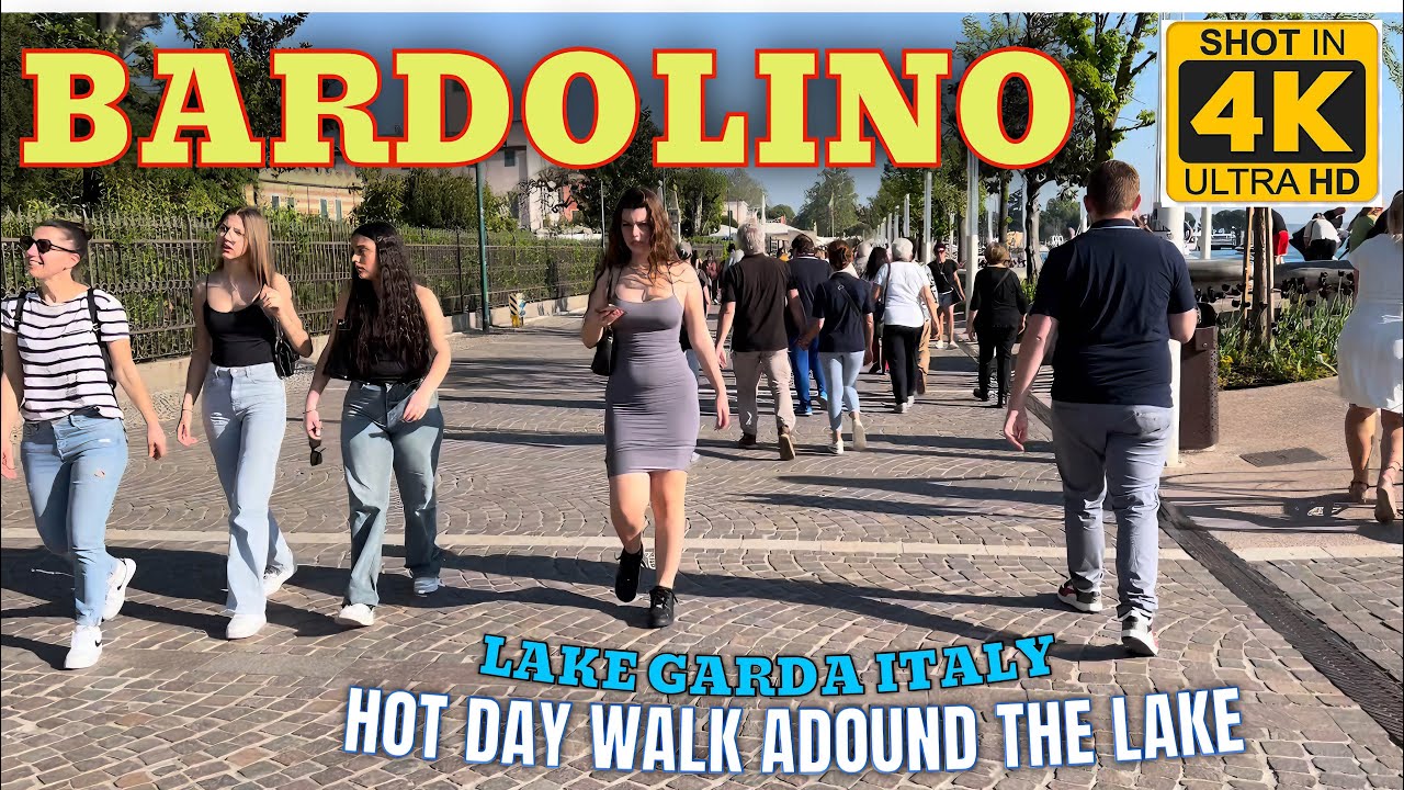 Bardolino, Lake Garda - Walking Tour (4K UHD) .Italy.