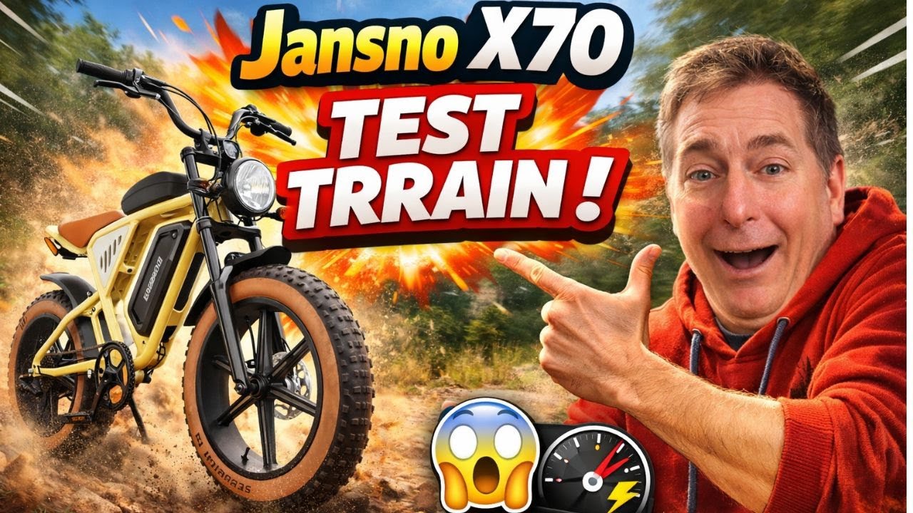 😎 Jansno X70: The electric bike that flexes its muscles! (Field test)