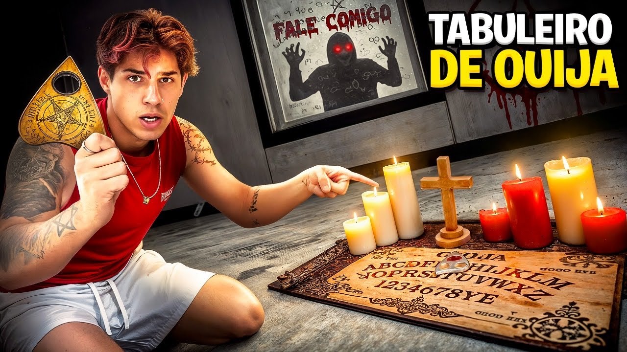 USEI O TABULEIRO OUIJA E VI ALGO HORRÍVEL *assustador