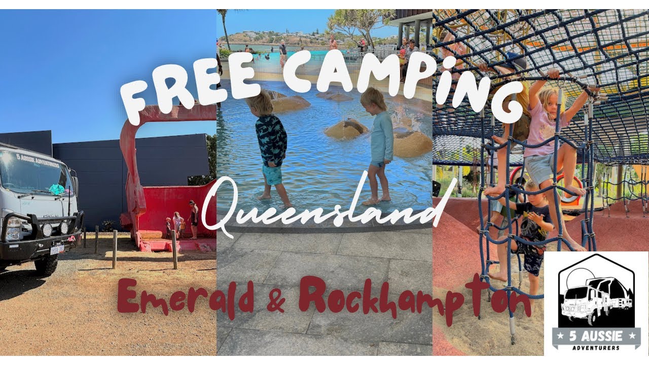 Free camping Offgrid in our off-road caravan. Queensland, Emerald & Rockhampton