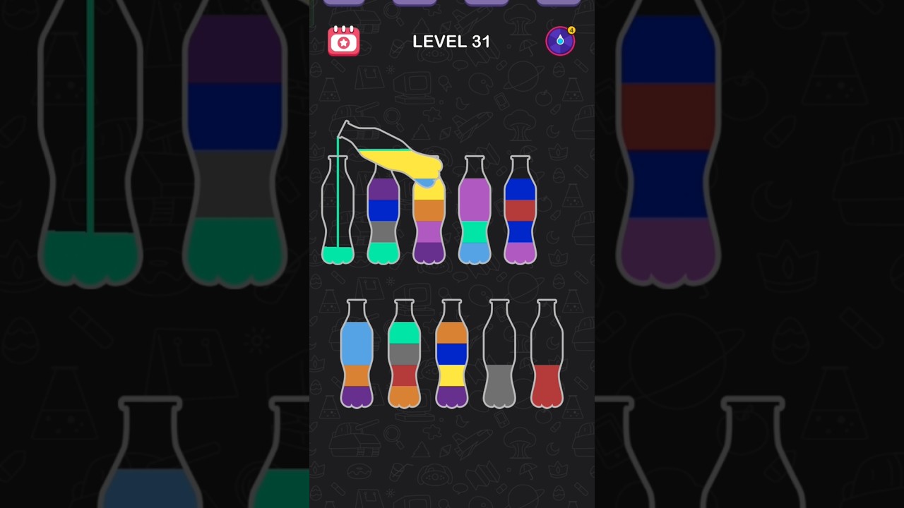 Water sort puzzle level 31 🎮 | Gaminghub0784 | Water sort puzzle game solving skills