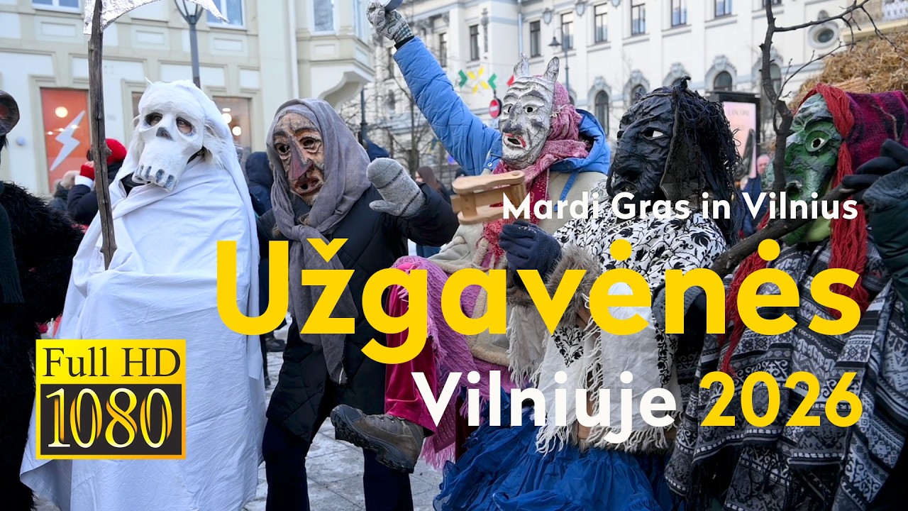 UŽGAVĖNĖS VILNIUJE 2026 #užgavėnės #uzgavenes #vilnius #lithuania #lietuva #mardigras #užgavėnės2026