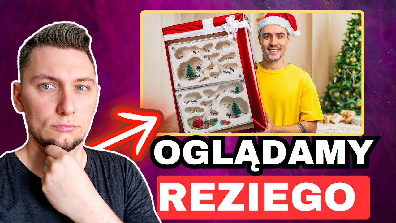 OGLĄDAMY NOWY FILM REZIEGO - ŚWIĄTECZNY BIOM DLA MRÓWEK 🐜🎄