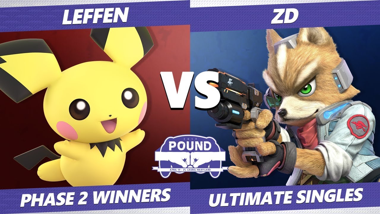 Pound 2019 SSBU - TSM Leffen (Pichu) VS Demise ZD (Fox) Smash Ultimate Phase 2 Winners