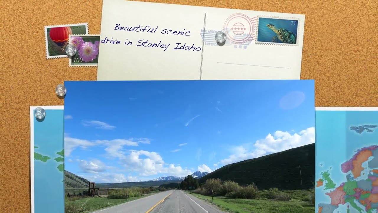 Beautiful scenic drive in Stanley Idaho   4K