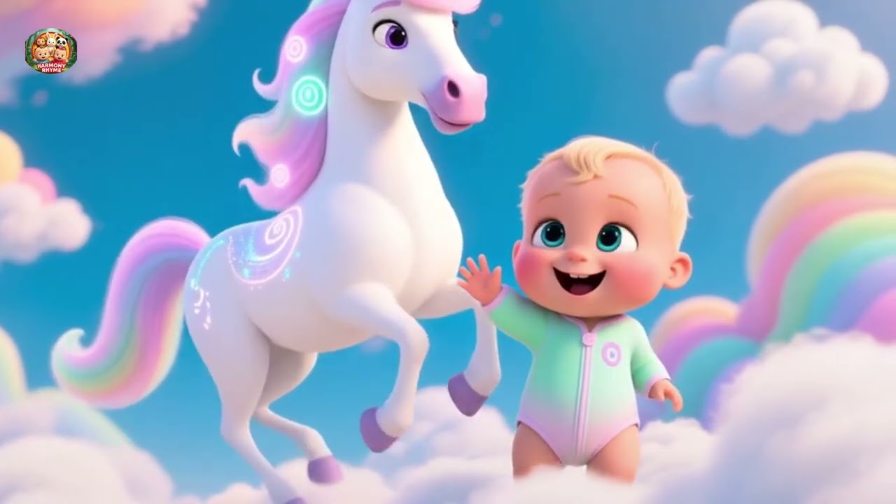 Baby Rainbow Unicorn and the Rainbow 🌈🦄✨ Fun Magical Adventure Song for Kids | Nursery Rhyme