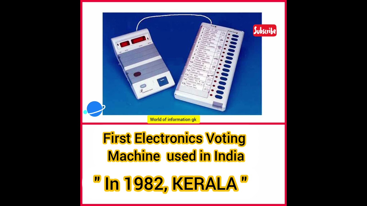 First Electronics Voting Machine used in India #kerala #in1982 #evm #evmmachine #election #voting
