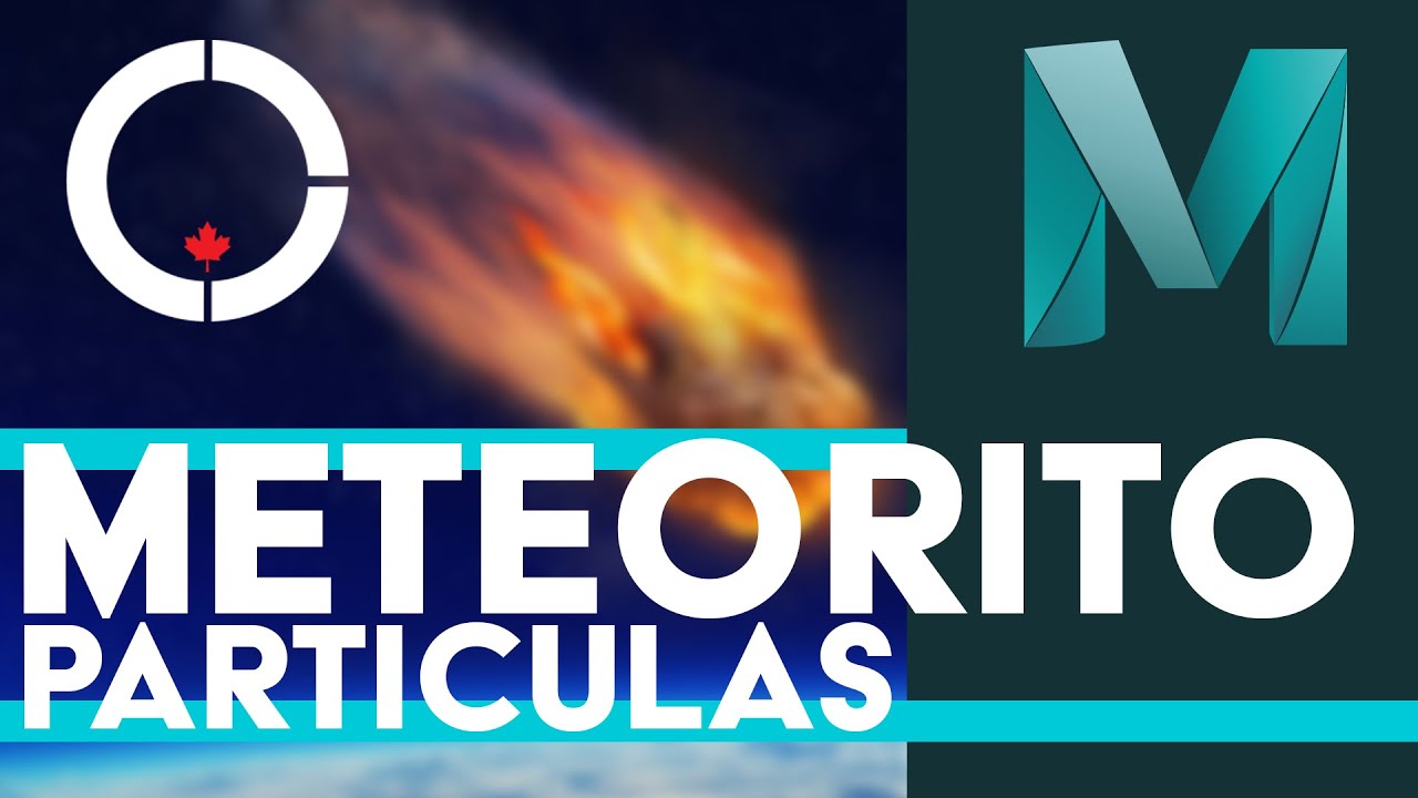 Tutorial Autodesk Maya 3D VFX Gratis  en español. Como crear un Meteorito con Efectos de Particulas