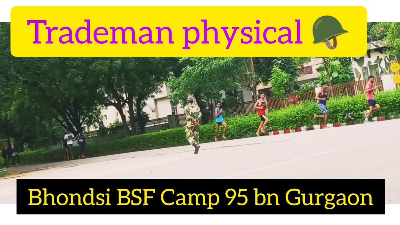 95 Bn BSF Camp Bhondsi Gurgaon Haryana || Haryana BSF physical update #viral #bsfbharti2022
