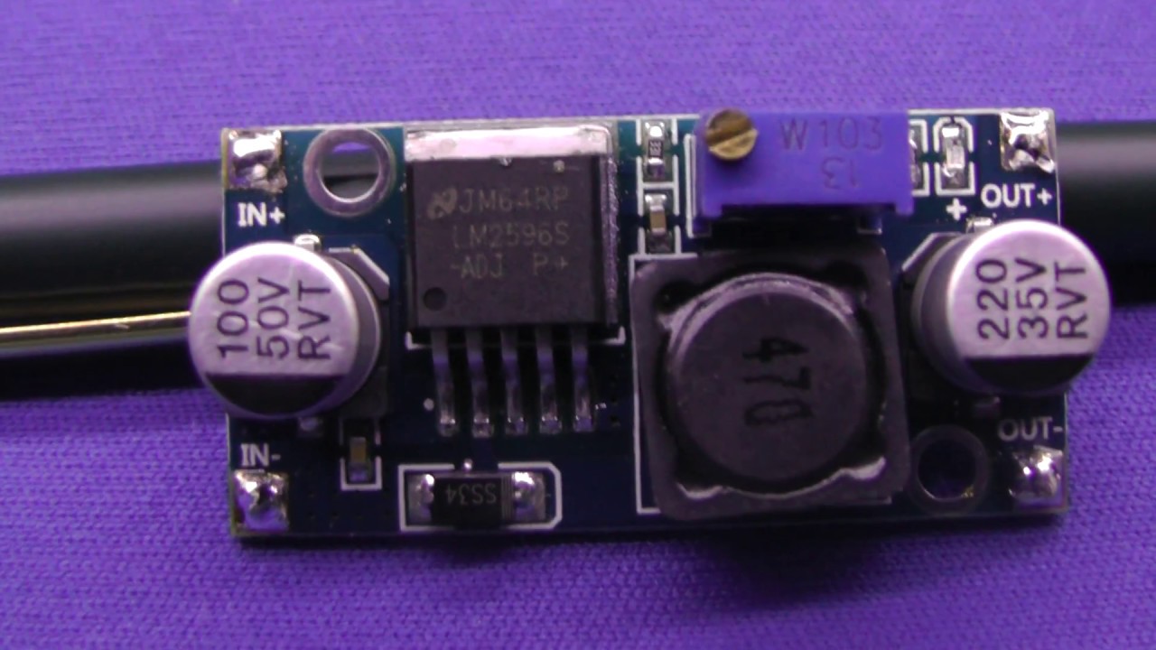 LM2596  Modulo Dc-Dc  Test Review. Circuito regulador.