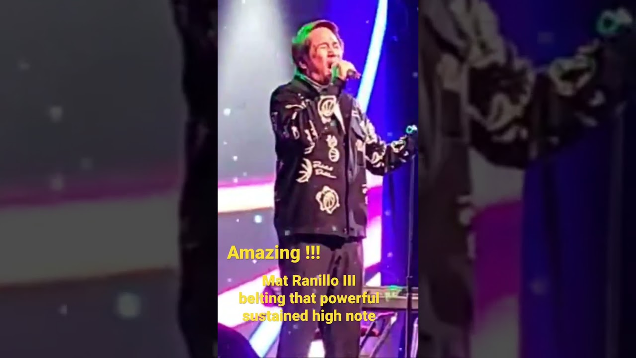 Killing powerful vocals of best Actor Mat Ranillo III belting those incredibly high notes AMAZING!!!