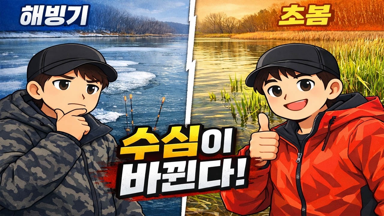 해빙기에서 초봄.... 붕어포인트 이동 시작합니다! 각계지 무솔지 포인트 분석