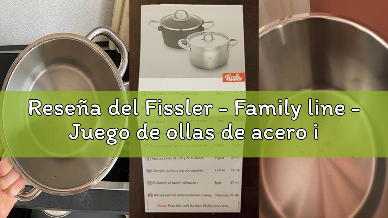 Reseña del Fissler - Family line - Juego de ollas de acero inoxidable, compuesto por 5 piezas (3 oll