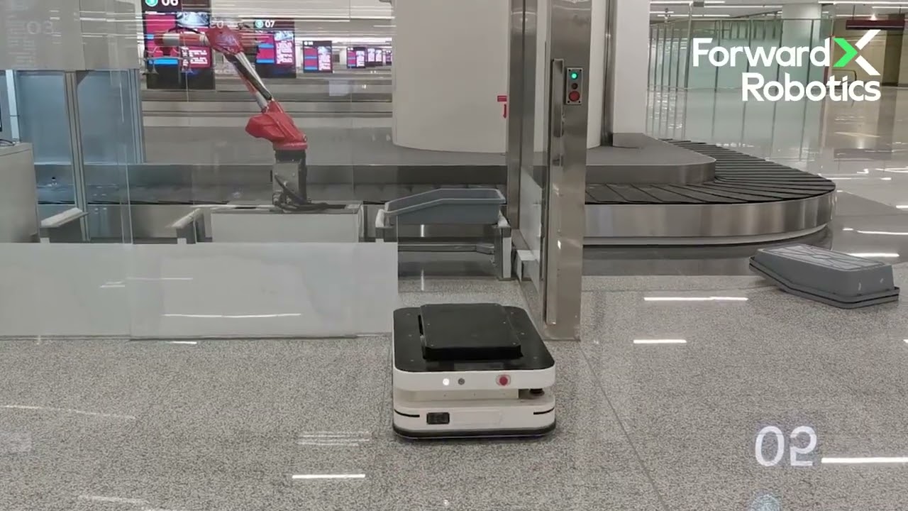 AMR Supports Airport Security with Smart Luggage Box Delivery