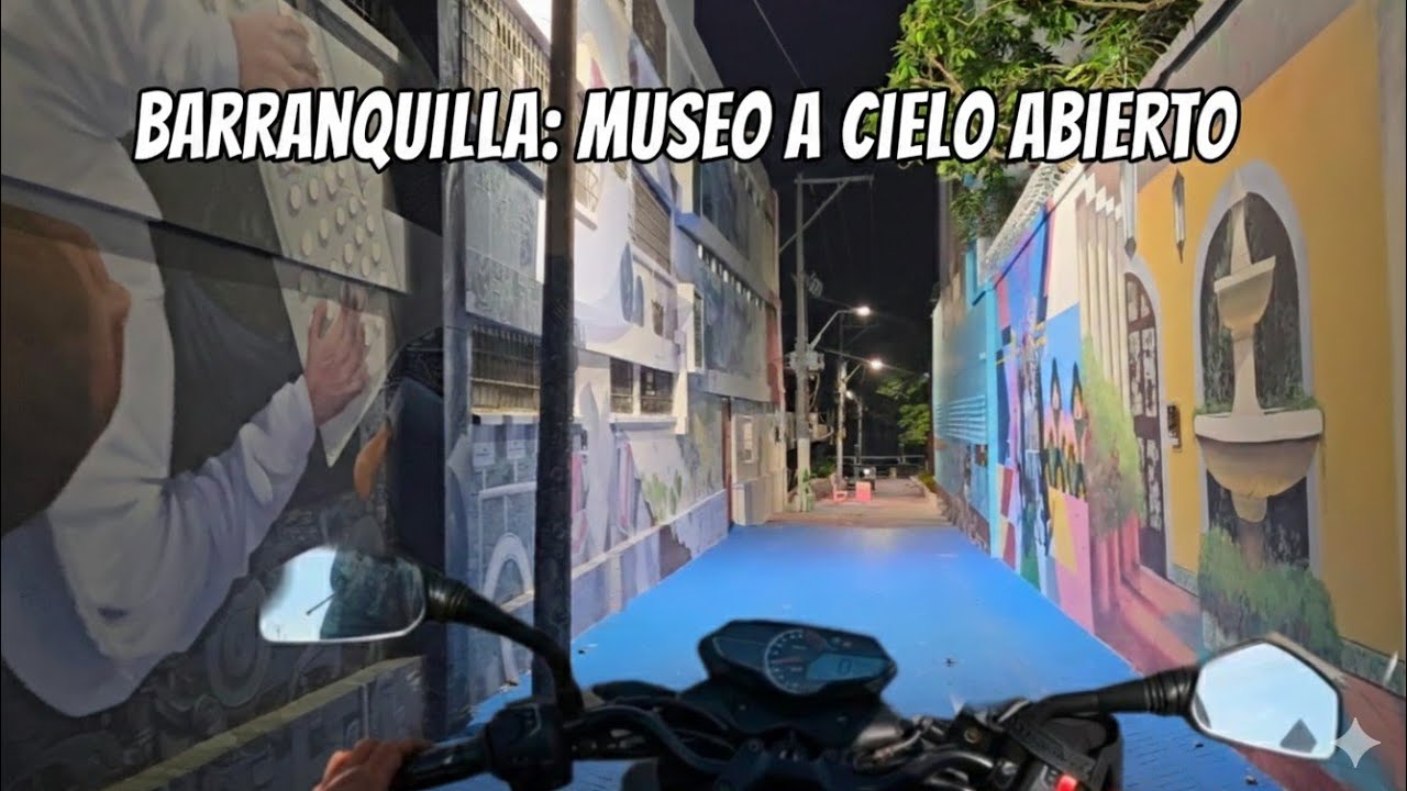 Asi se ven los callejones del Prado y la calle del barrio abajo con el museo abierto en Barranquilla