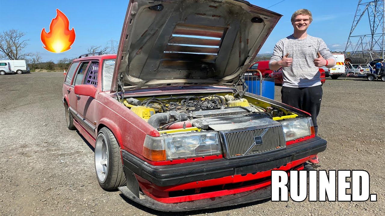 MY TURBO VOLVO 940 CAUGHT FIRE AT DRIFTLAND!