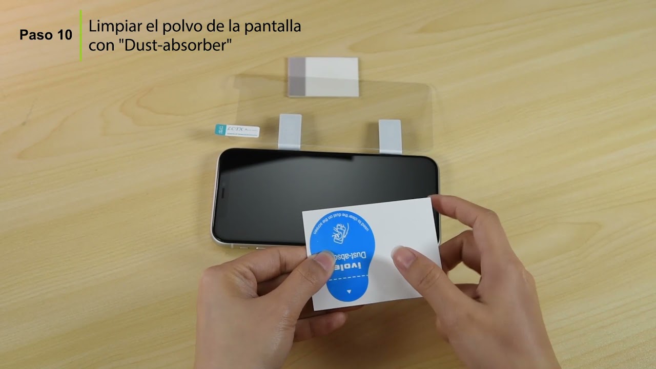 El video detallado es para la instalación del protector de pantalla iVoler