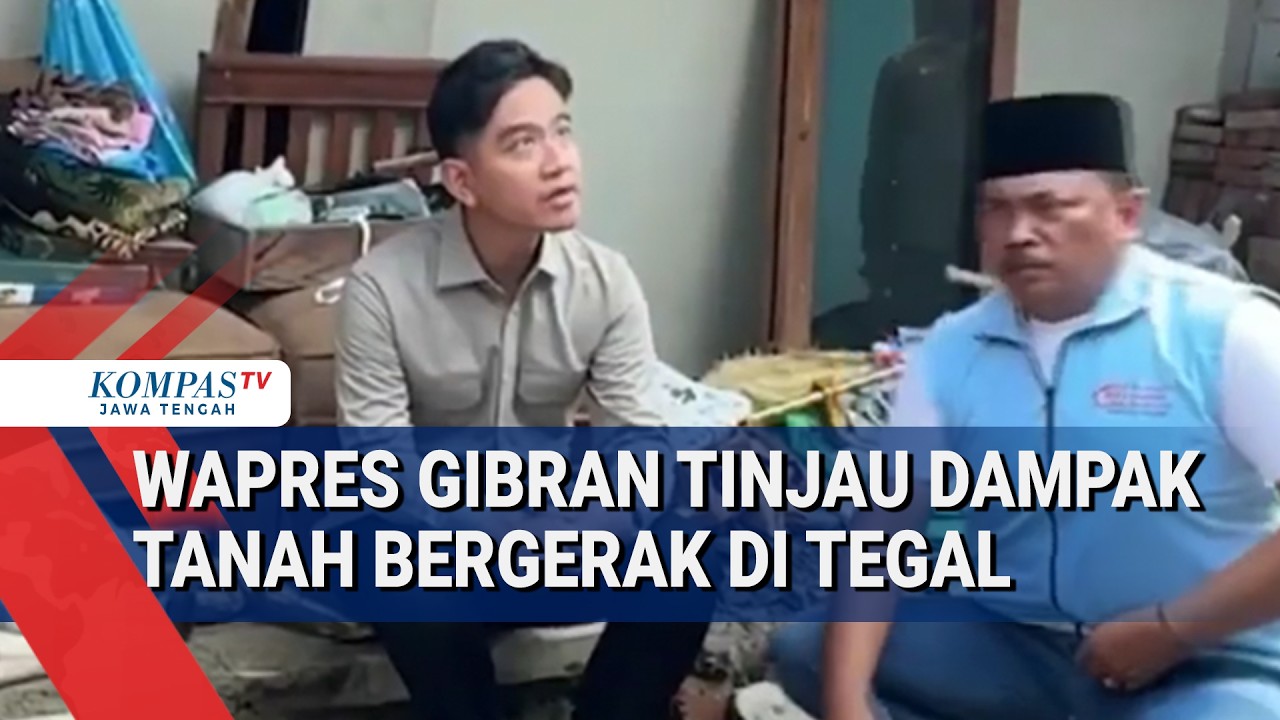 Wapres Gibran Tinjau Dampak Tanah Bergerak di Tegal