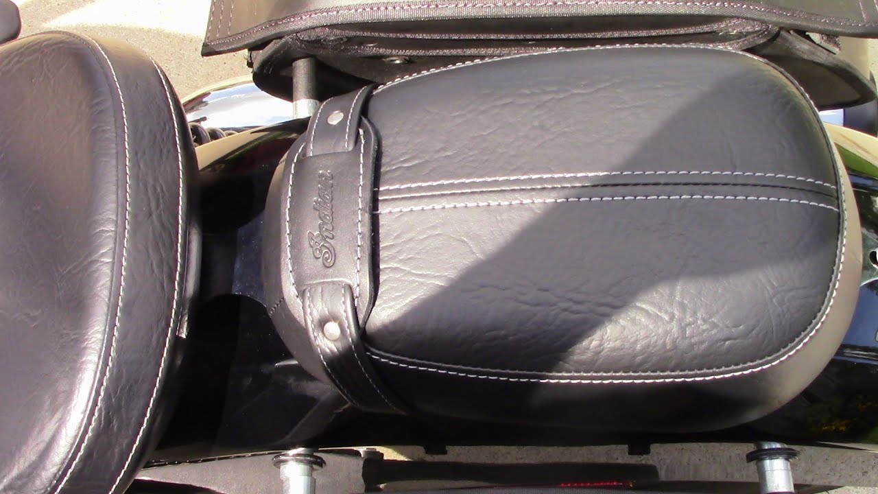 Indian Scout passenger seat and foot peg install