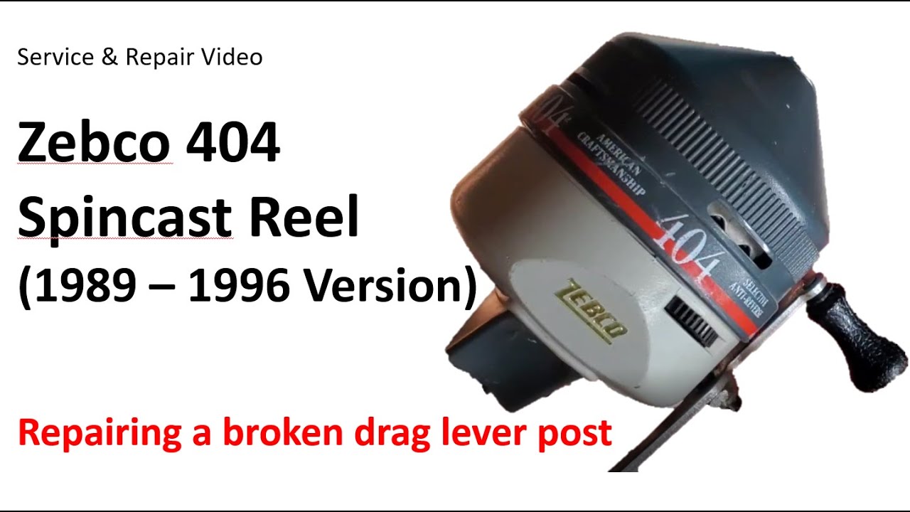 Zebco 404 (1989 - 1996) Spincast Reel Service and Repair Video