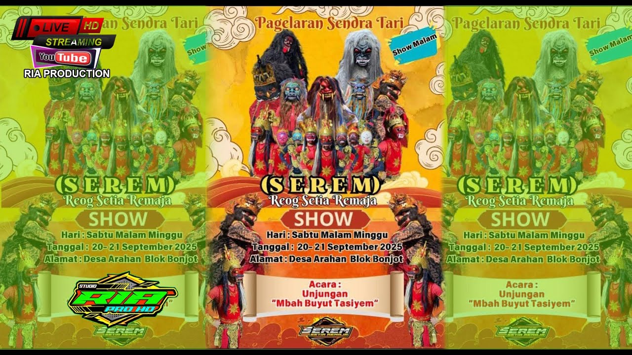 LIVE REOG SETIA REMAJA (SEREM) ** MALAM UNJUNGAN ** MBAH BUYUT TASIYEM ** SABTU 20 SEPTEMBER 2025