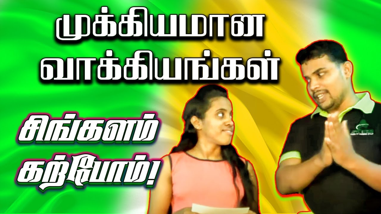 Basic Sinhala in Tamil | Daily use words & translation! | தமிழ் மூலம் சிங்களம் #SinhalaLearn