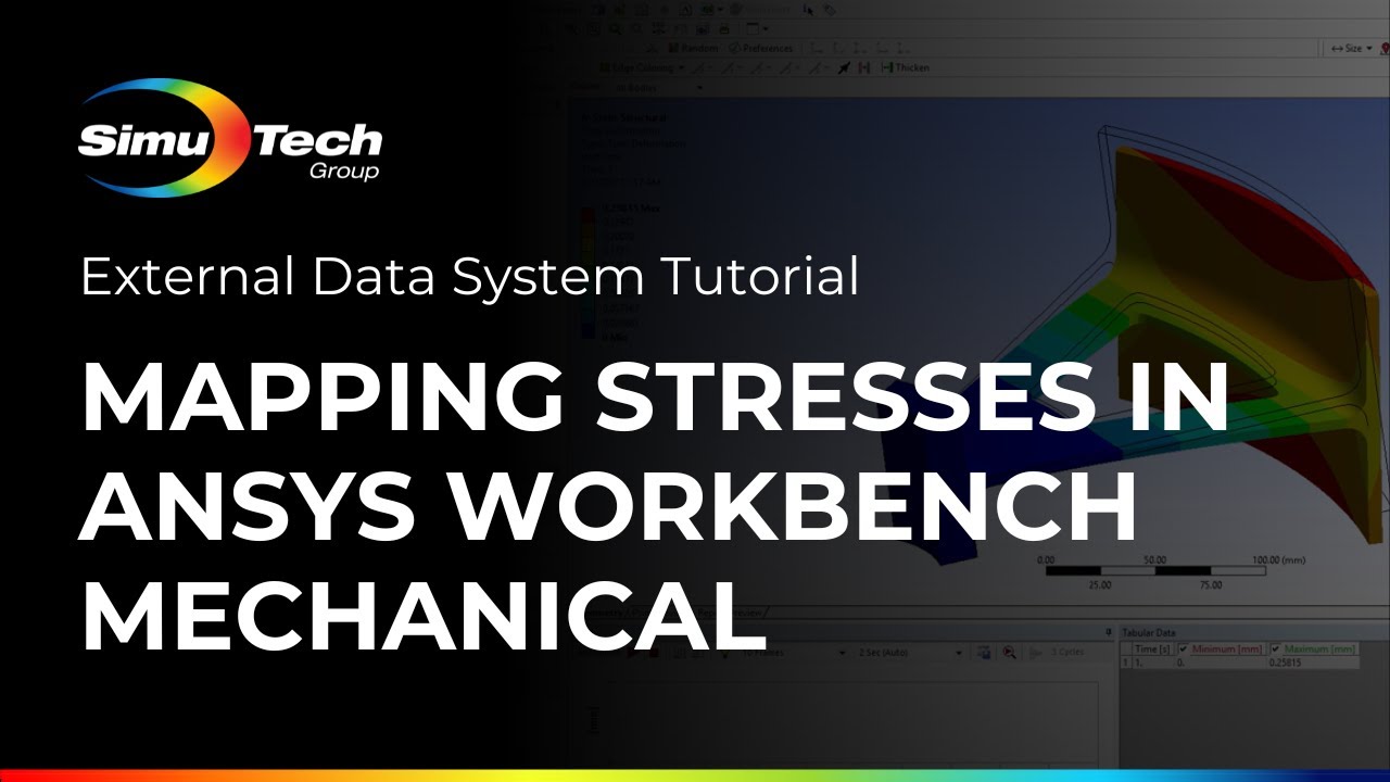 Картирование напряжений в Ansys Workbench Mechanical: Учебное пособие по системе внешних данных